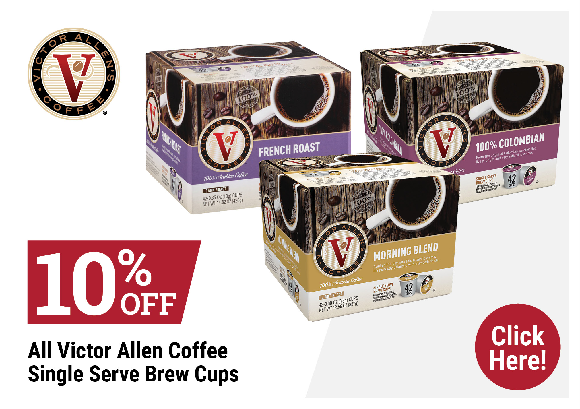10% Off Victor Allen's Coffee